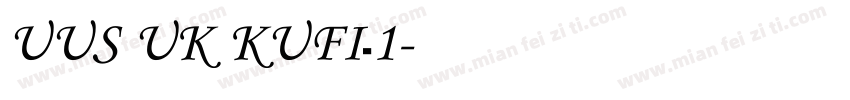 UUS UK KUFI_1字体转换